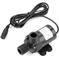 Mini bomba de agua de CC- bomba de motor sin escobillas con bajo ruido- ecológica y ahorro de energía fácil de instalar…